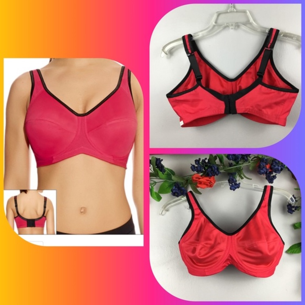 Freya Red and Black Sports Bra